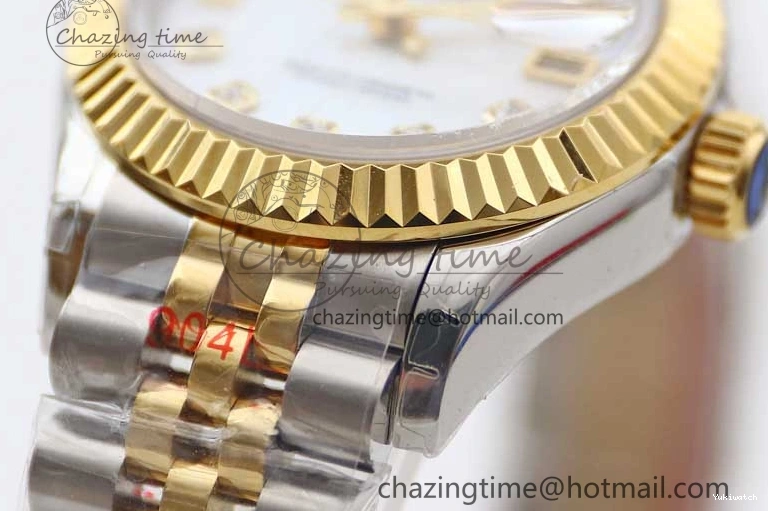 279179 TWF Best YG White SS NH05 Diamonds Bracelet Datejust Jubilee Dial 28mm Markers Edition SS on YG 0408